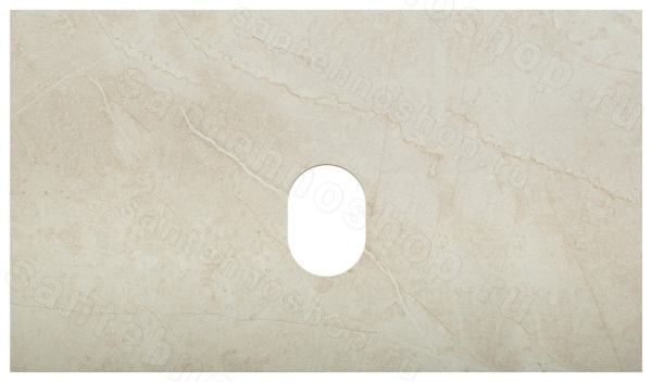 Столешница BelBagno KEP-80-MCO-W0 80x46 из керамогранита, бежевый матовый мрамор 80x46 из керамогранита, бежевый матовый мрамор