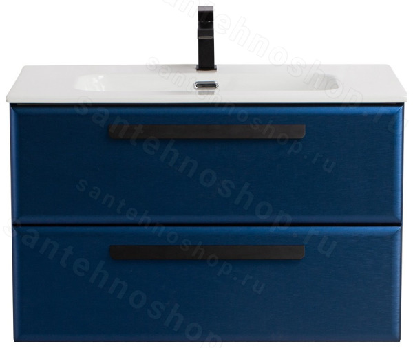 Тумба с раковиной Cezares Eco-cer-n 00-00017211 81x51 подвесная, сапфир 81x51 подвесная, сапфир