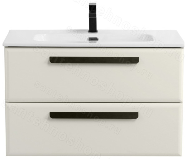 Тумба с раковиной Cezares Eco-cer-n 00-00017212 81x51 подвесная, альпака брашированная 81x51 подвесная, альпака брашированная