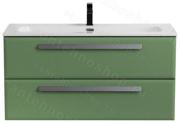 Тумба с раковиной Cezares Eco-cer-n 00-00017242 101x51 подвесная, фисташковая софт 101x51 подвесная, фисташковая софт