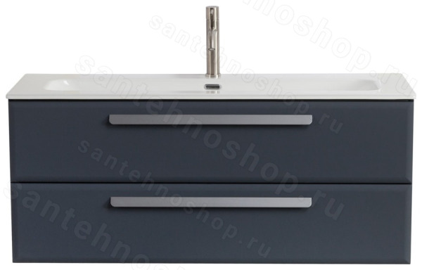 Тумба с раковиной Cezares Eco-cer-n 00-00017262 121x51 подвесная, графит 121x51 подвесная, графит