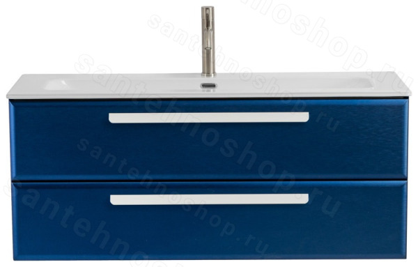 Тумба с раковиной Cezares Eco-cer-n 00-00017263 121x51 подвесная, сапфир 121x51 подвесная, сапфир