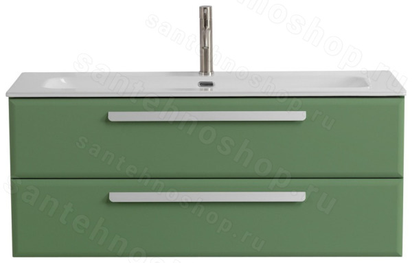 Тумба с раковиной Cezares Eco-cer-n 00-00017266 121x51 подвесная, фисташковая софт 121x51 подвесная, фисташковая софт