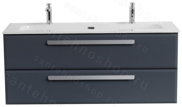 Тумба с раковиной Cezares Eco-cer-n 00-00017269 121x51 подвесная, графит 121x51 подвесная, графит