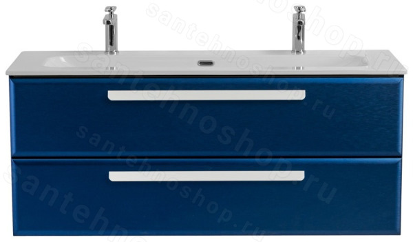 Тумба с раковиной Cezares Eco-cer-n 00-00017270 121x51 подвесная, сапфир 121x51 подвесная, сапфир