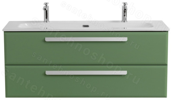 Тумба с раковиной Cezares Eco-cer-n 00-00017273 121x51 подвесная, фисташковая софт 121x51 подвесная, фисташковая софт