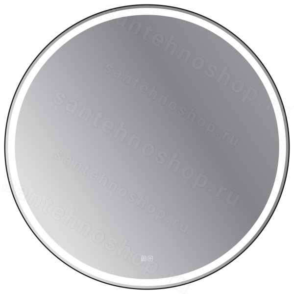 Зеркало с подсветкой Cezares Cadro CZR-SPC-CADRO-1000-LED-TCH-WARM 100.7x100.7, черный 100.7x100.7, черный
