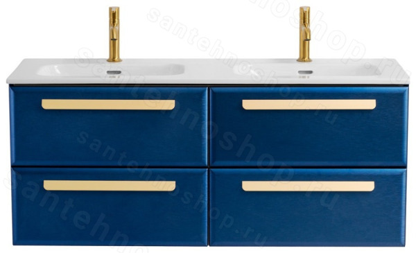 Тумба с раковиной Cezares Eco-cer-n 00-00017281 121x51 подвесная, сапфир 121x51 подвесная, сапфир