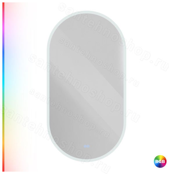 Зеркало с подсветкой Cezares CZR-SPC-ELS-550-1050-RGB-TCH 55x105 55x105