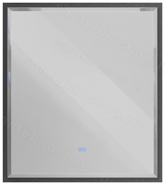 Зеркало с подсветкой Cezares Interni CZR-SPC-INT-1000-900-LED-TCH-WARM-TIT 100x90, титан 100x90, титан