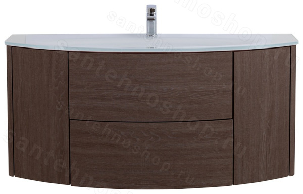 Тумба с раковиной Cezares Eden 00-00014022 121x52 подвесная, дуб затемненный 121x52 подвесная, дуб затемненный