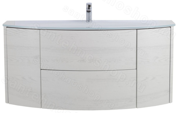 Тумба с раковиной Cezares Eden 00-00014023 121x52 подвесная, белый ясень 121x52 подвесная, белый ясень
