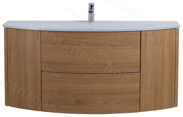 Тумба с раковиной Cezares Eden 00-00014031 121x52 подвесная, дуб табачный 121x52 подвесная, дуб табачный