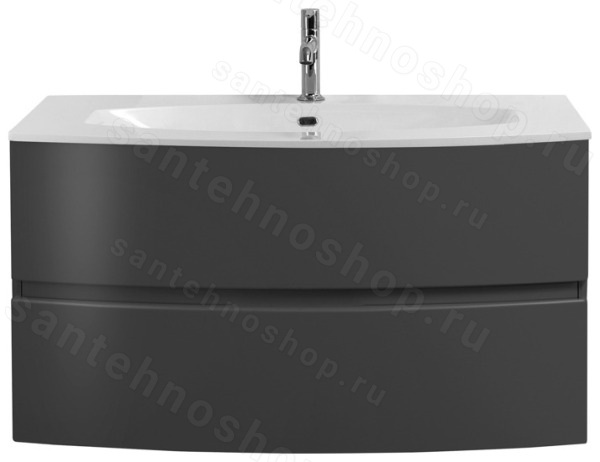 Тумба с раковиной Cezares Elettra 00-00013759 100x56 подвесная, графит 100x56 подвесная, графит
