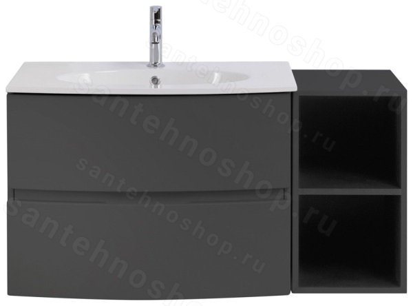 Тумба с раковиной Cezares Elettra 00-00013869 104x56 подвесная, графит 104x56 подвесная, графит