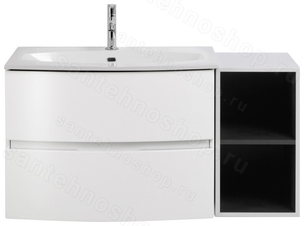Тумба с раковиной Cezares Elettra 00-00013872 104x56 подвесная, белая матовая 104x56 подвесная, белая матовая