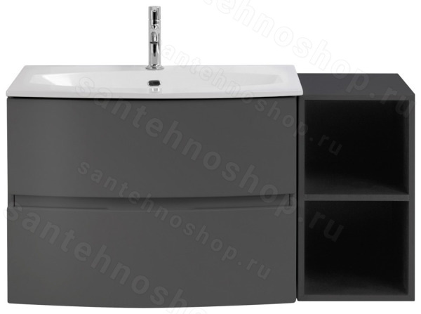 Тумба с раковиной Cezares Elettra 00-00013873 104x56 подвесная, графит 104x56 подвесная, графит