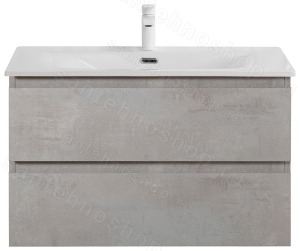 Тумба с раковиной Cezares Molveno 00-00017120 91x51 подвесная, бетон 91x51 подвесная, бетон