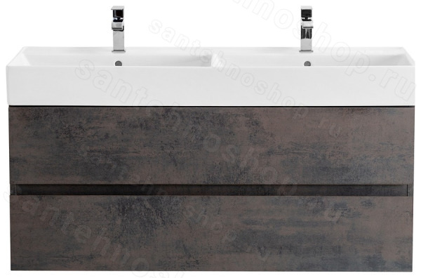 Тумба с раковиной Cezares Molveno 46 00-00012009 120x62 подвесная, оксид 120x62 подвесная, оксид