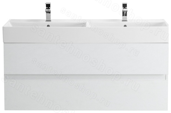 Тумба с раковиной Cezares Molveno 46 00-00012013 120x62 подвесная, белый лед 120x62 подвесная, белый лед