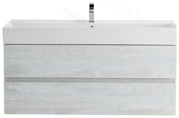 Тумба с раковиной Cezares Molveno 46 00-00012030 120x62 подвесная, светлое дерево 120x62 подвесная, светлое дерево
