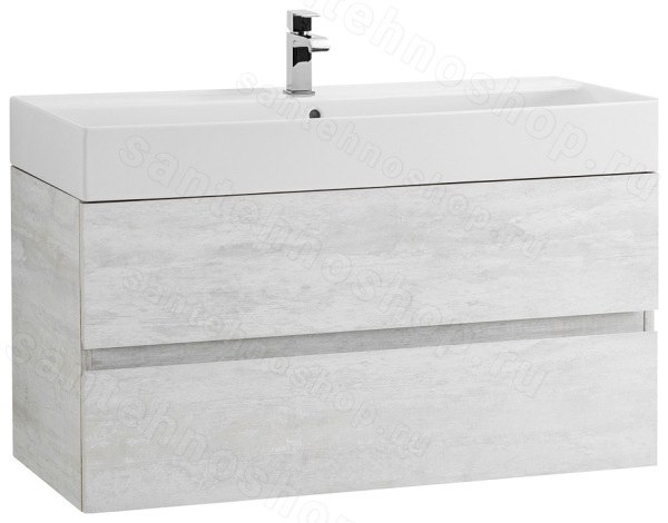 Тумба с раковиной Cezares Molveno 46 00-00012031 100x62 подвесная, светлое дерево 100x62 подвесная, светлое дерево