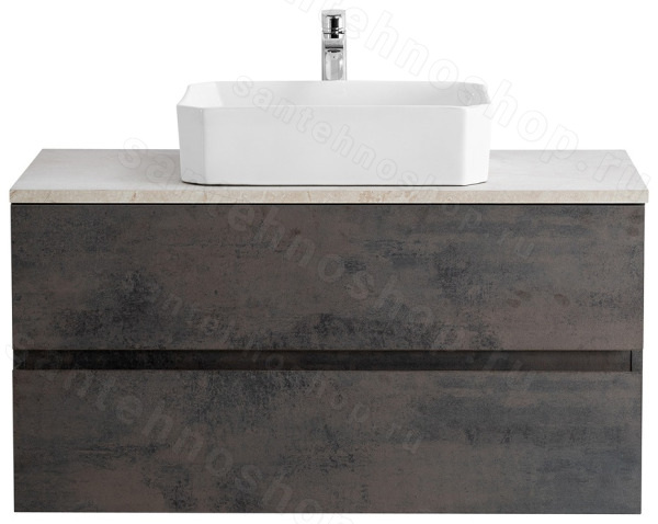Тумба с раковиной Cezares Molveno 46 00-00012896 80x52 подвесная, оксид 80x52 подвесная, оксид