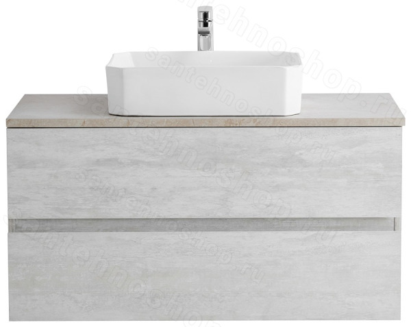 Тумба с раковиной Cezares Molveno 46 00-00012904 100x52 подвесная, светлое дерево 100x52 подвесная, светлое дерево