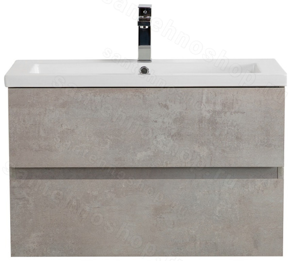 Тумба с раковиной Cezares Molveno 46 00-00018011 81x53 подвесная, бетон 81x53 подвесная, бетон