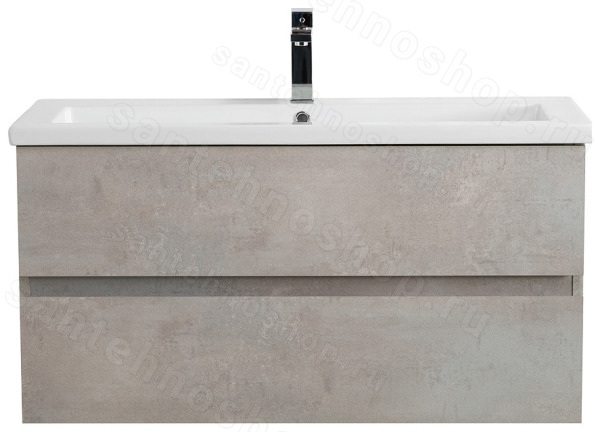 Тумба с раковиной Cezares Molveno 46 00-00018013 101x53 подвесная, бетон 101x53 подвесная, бетон