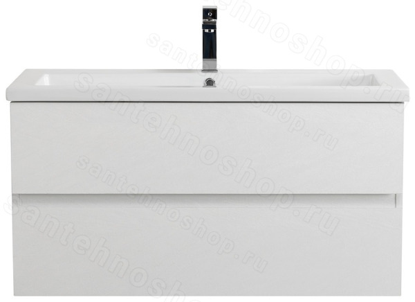 Тумба с раковиной Cezares Molveno 46 00-00018014 101x53 подвесная, белый лед 101x53 подвесная, белый лед