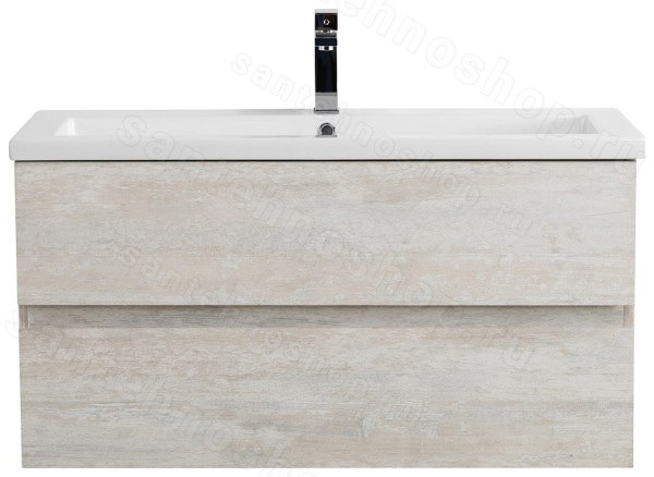 Тумба с раковиной Cezares Molveno 46 00-00018015 101x53 подвесная, светлое дерево 101x53 подвесная, светлое дерево