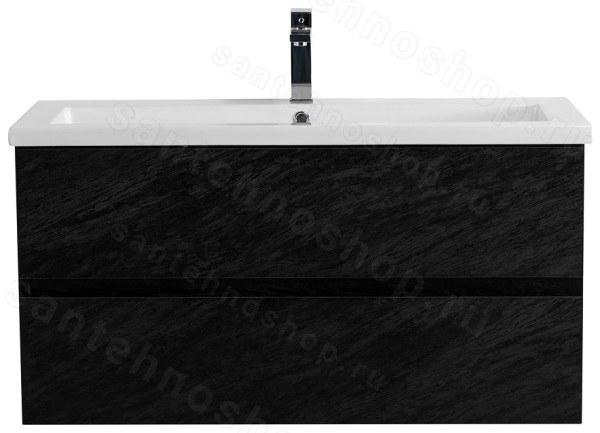 Тумба с раковиной Cezares Molveno 46 00-00018016 101x53 подвесная, черная 101x53 подвесная, черная