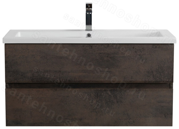 Тумба с раковиной Cezares Molveno 46 00-00018017 101x53 подвесная, оксид 101x53 подвесная, оксид