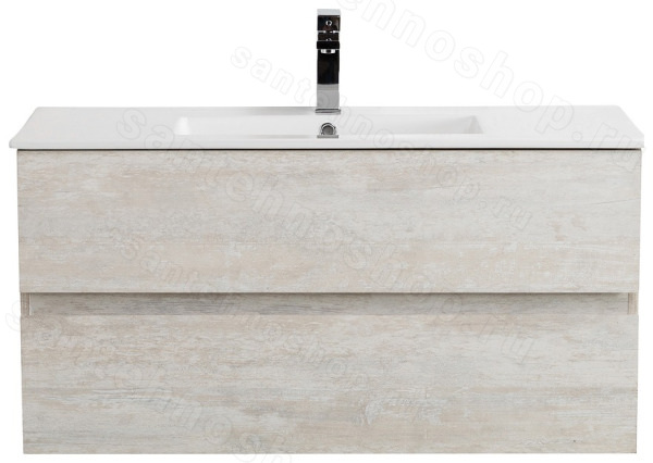 Тумба с раковиной Cezares Molveno 46 00-00018021 101x51 подвесная, светлое дерево 101x51 подвесная, светлое дерево