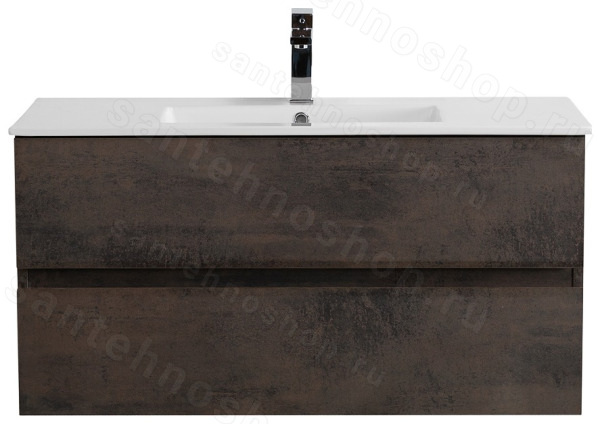 Тумба с раковиной Cezares Molveno 46 00-00018023 101x51 подвесная, оксид 101x51 подвесная, оксид