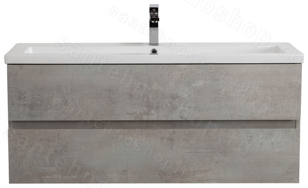 Тумба с раковиной Cezares Molveno 46 00-00018027 121x53 подвесная, бетон 121x53 подвесная, бетон