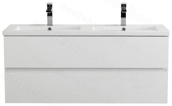 Тумба с раковиной Cezares Molveno 46 00-00018031 121x53 подвесная, белый лед 121x53 подвесная, белый лед