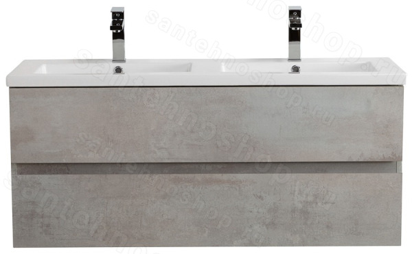 Тумба с раковиной Cezares Molveno 46 45705 121x53 подвесная, бетон 121x53 подвесная, бетон