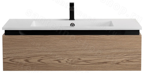Тумба с раковиной Cezares Slider 00-00017106 100x31 подвесная, дуб тангент 100x31 подвесная, дуб тангент