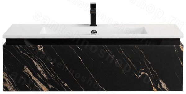 Тумба с раковиной Cezares Slider 00-00017108 100x31 подвесная, черный фьюжн 100x31 подвесная, черный фьюжн