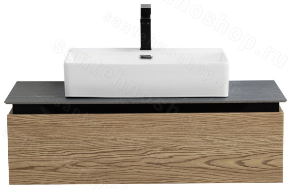 Тумба с раковиной Cezares Slider 00-00018467 101x30 подвесная, дуб тангент 101x30 подвесная, дуб тангент