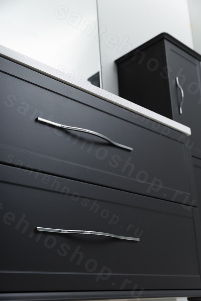 Тумба с раковиной Cezares Tiffany 00-00012644 60x56 подвесная, черный графит 60x56 подвесная, черный графит