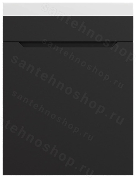Тумба с раковиной Uperwood Tanos KTanos40B 40x22 подвесная, матовая, черная 40x22 подвесная, матовая, черная