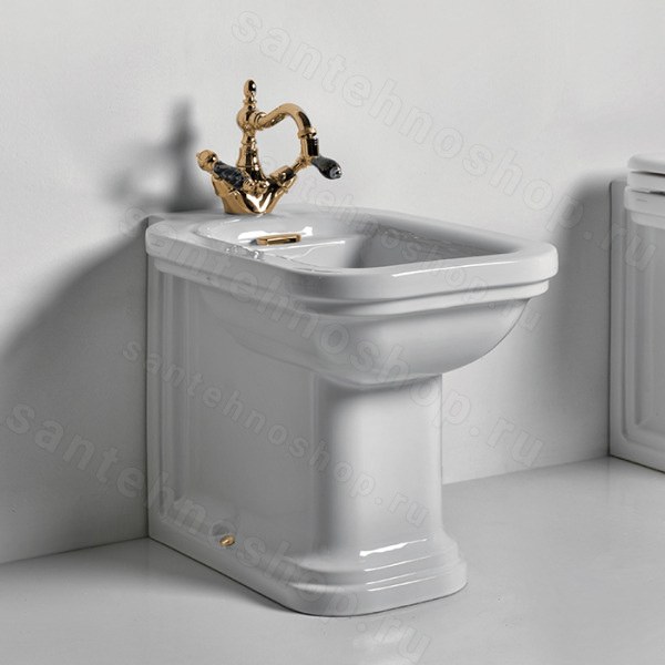 Приставное биде Kerasan Waldorf 4121 золото