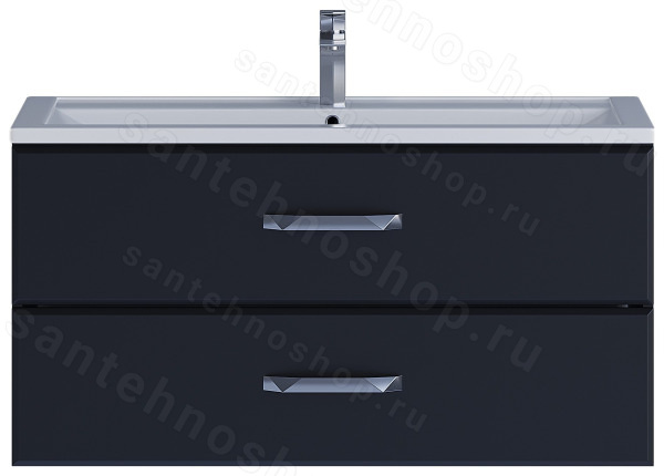 Тумба под раковину Uperwood Foster 291020519 100x45, черная 100x45, черная