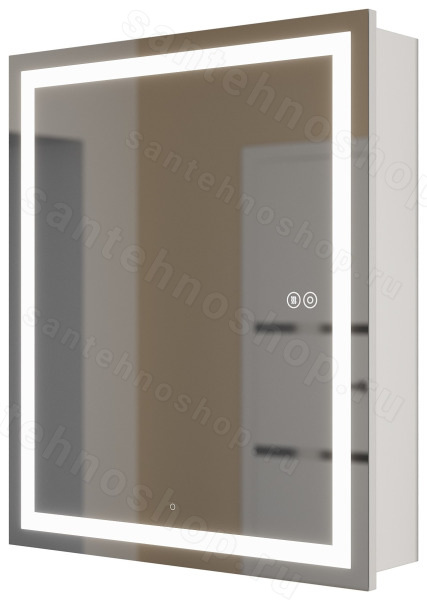 Зеркальный шкаф с подсветкой Uperwood Tanos ZTanos60w 60x70, белый 60x70, белый