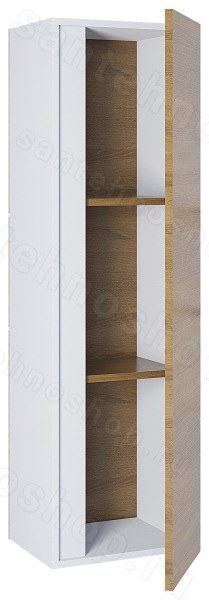 Шкаф-пенал Uperwood Barsa 293020529 35x120, белый/дуб сонома 35x120, белый/дуб сонома
