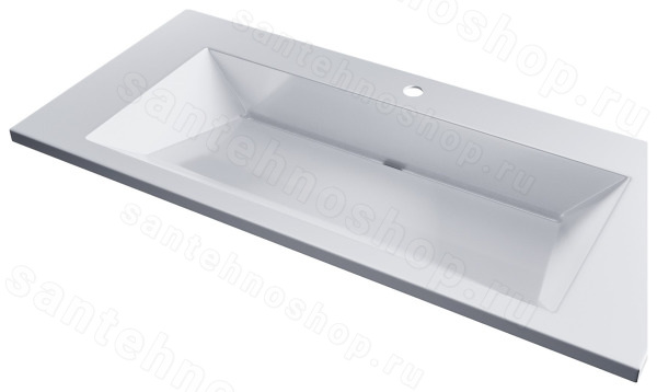 Раковина Uperwood Olivia ROlivia100wg 100x45, белая глянцевая 100x45, белая глянцевая