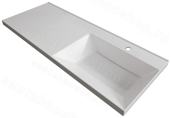 Раковина Uperwood Modern RModern120Rw 120x48, белая глянцевая 120x48, белая глянцевая